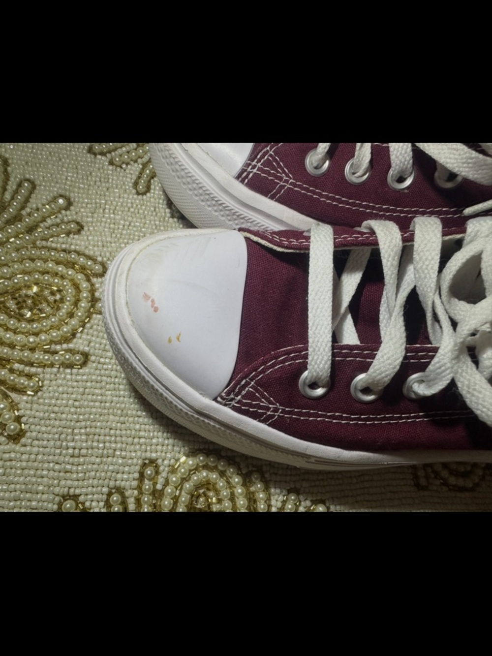 Converse All Star Women’s Chuck Taylor platforms in Maroon/Burgundy - Picture 6 of 6